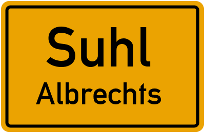 Straßenverzeichnis Suhl Albrechts