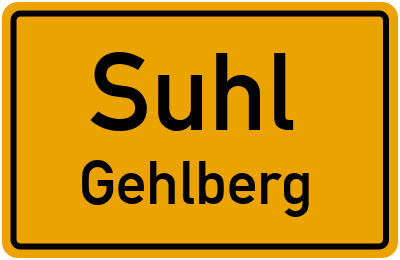 Straßenverzeichnis Suhl Gehlberg