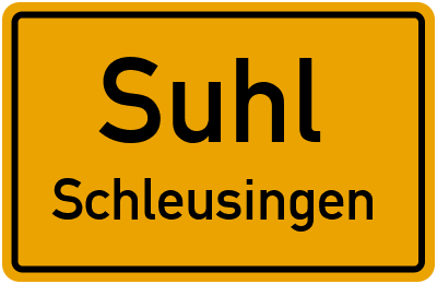 Straßenverzeichnis Suhl Schleusingen