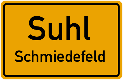 Straßenverzeichnis Suhl Schmiedefeld