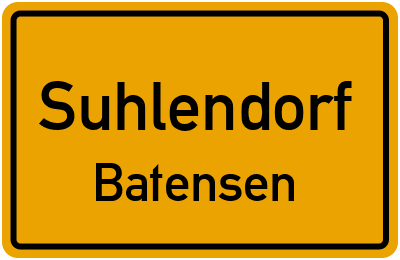 Ortsschild Suhlendorf Batensen