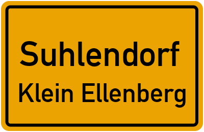 Ortsschild Suhlendorf Klein Ellenberg