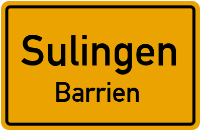 Straßenverzeichnis Sulingen Barrien