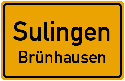 Ortsschild Sulingen Brünhausen
