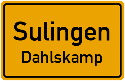 Straßenverzeichnis Sulingen Dahlskamp