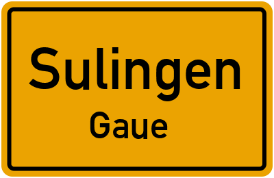 Straßenverzeichnis Sulingen Gaue