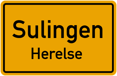 Straßenverzeichnis Sulingen Herelse
