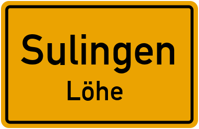 Straßenverzeichnis Sulingen Löhe