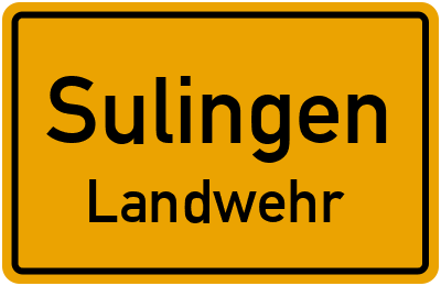 Straßenverzeichnis Sulingen Landwehr