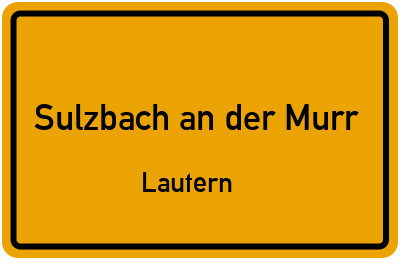 Straßenverzeichnis Sulzbach an der Murr Lautern