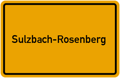Branchenbuch Sulzbach-Rosenberg, Bayern