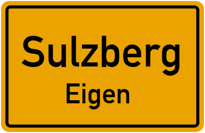 Straßenverzeichnis Sulzberg Eigen
