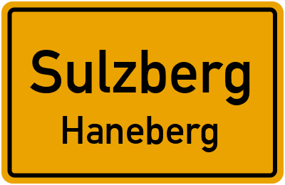 Straßenverzeichnis Sulzberg Haneberg