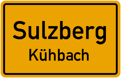 Straßenverzeichnis Sulzberg Kühbach
