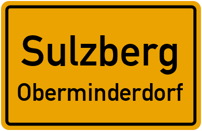 Straßenverzeichnis Sulzberg Oberminderdorf