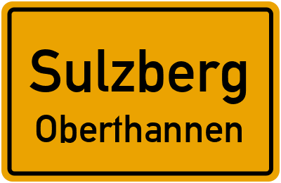 Straßenverzeichnis Sulzberg Oberthannen