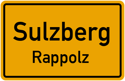 Straßenverzeichnis Sulzberg Rappolz