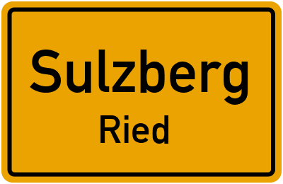 Straßenverzeichnis Sulzberg Ried