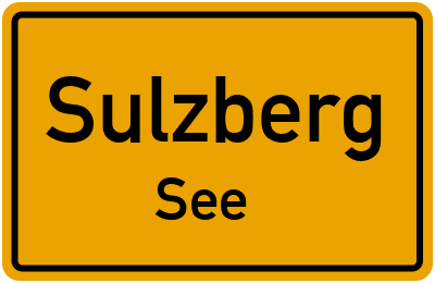 Straßenverzeichnis Sulzberg See