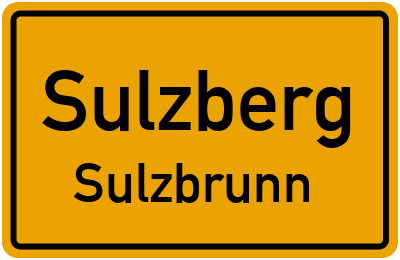 Straßenverzeichnis Sulzberg Sulzbrunn