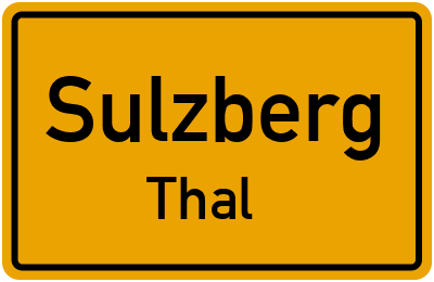 Straßenverzeichnis Sulzberg Thal
