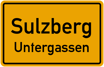 Straßenverzeichnis Sulzberg Untergassen