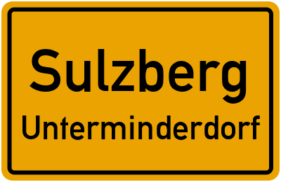 Straßenverzeichnis Sulzberg Unterminderdorf