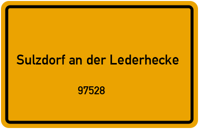 97528 Sulzdorf an der Lederhecke
