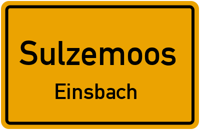 Straßenverzeichnis Sulzemoos Einsbach