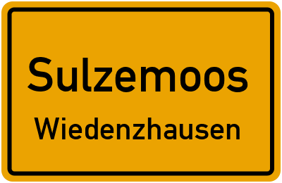 Straßenverzeichnis Sulzemoos Wiedenzhausen