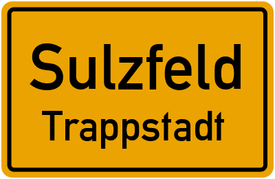 Straßenverzeichnis Sulzfeld Trappstadt