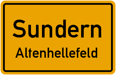 Straßenverzeichnis Sundern Altenhellefeld