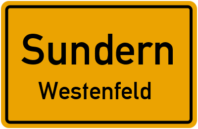 Straßenverzeichnis Sundern Westenfeld