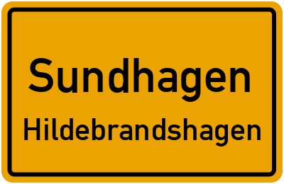 Straßenverzeichnis Sundhagen Hildebrandshagen