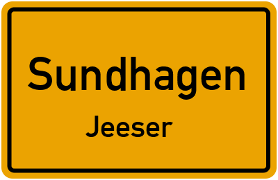 Straßenverzeichnis Sundhagen Jeeser