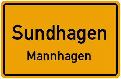 Straßenverzeichnis Sundhagen Mannhagen