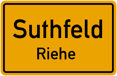 Briefkasten in Suthfeld Riehe