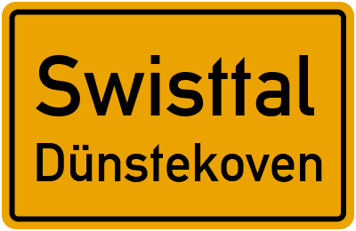 Straßenverzeichnis Swisttal Dünstekoven