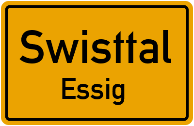 Ortsschild Swisttal Essig