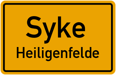Straßenverzeichnis Syke Heiligenfelde