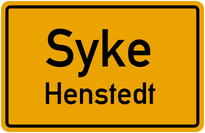 Straßenverzeichnis Syke Henstedt