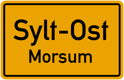 Straßenverzeichnis Sylt-Ost Morsum