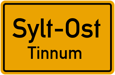 Straßenverzeichnis Sylt-Ost Tinnum