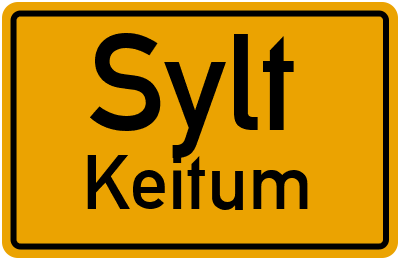 Straßenverzeichnis Sylt Keitum