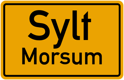 Straßenverzeichnis Sylt Morsum