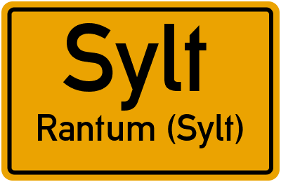 Straßenverzeichnis Sylt Rantum (Sylt)