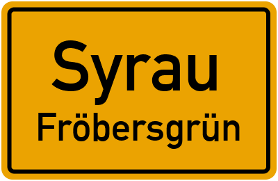 Straßenverzeichnis Syrau Fröbersgrün