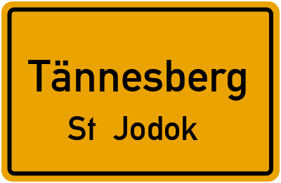 Straßenverzeichnis Tännesberg St. Jodok