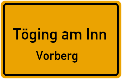 Straßenverzeichnis Töging am Inn Vorberg