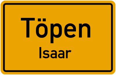 Straßenverzeichnis Töpen Isaar